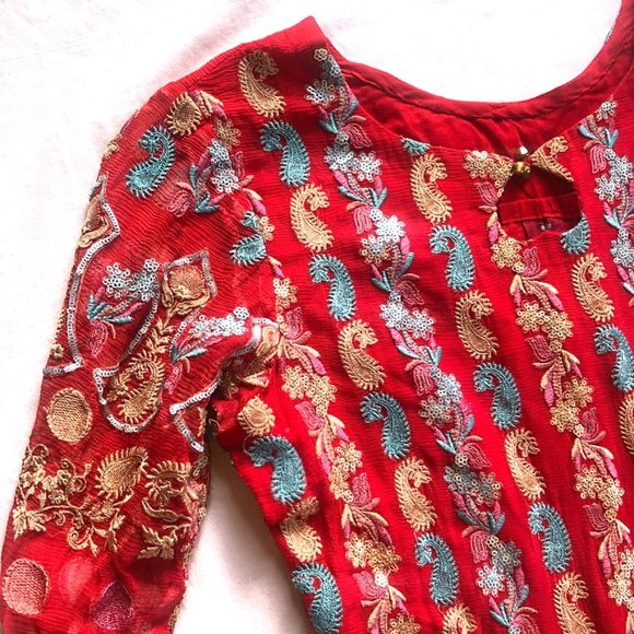 Indian-inspired Red Tunic - Picture 6 of 6